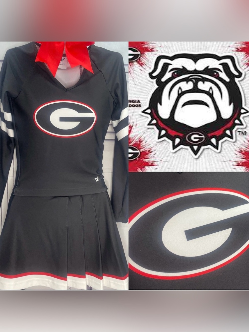 Cheerleading Georgia Bulldogs real uniform